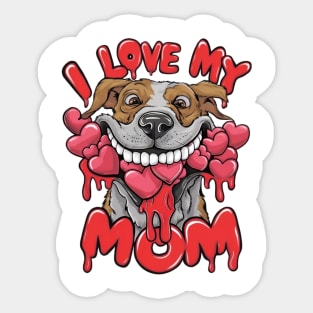 Happy Mother's day. Dog mom lovers Sticker